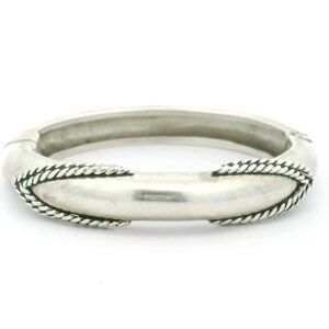 ESPO Sterling Silver Magnetic Hinged Bangle Bracelet 6 3/4"